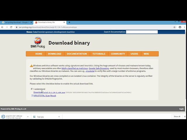 How to install SWI Prolog in windows