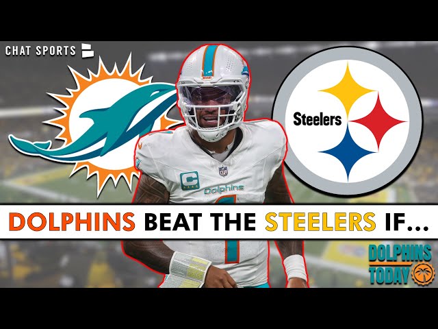 Los Miami Dolphins GANARÁN a los Pittsburgh Steelers hoy SI…