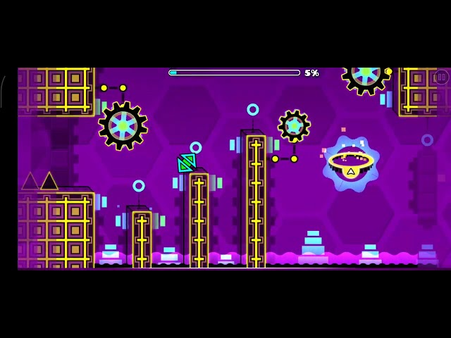 (3 lives!) blast processing. Geometry dash. gameplay