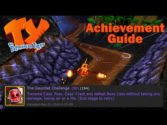 The Gauntlet Challenge - Ty the Tasmanian Tiger (PS2) RetroAchievements Guide