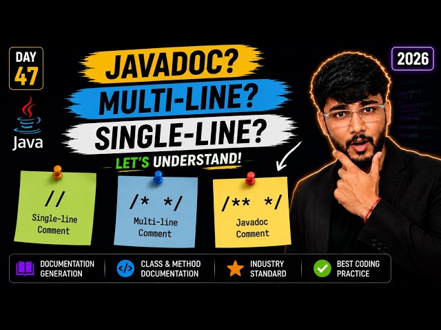 Stop Ignoring Java Comments! Learn Single-Line, Multi-Line & Javadoc 🤯 [2026]