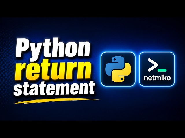 How the return Statement Works in Python (with Netmiko)