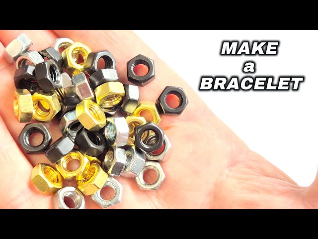 No Knots Needed! Simple Hex Nut Paracord Bracelet Tutorial