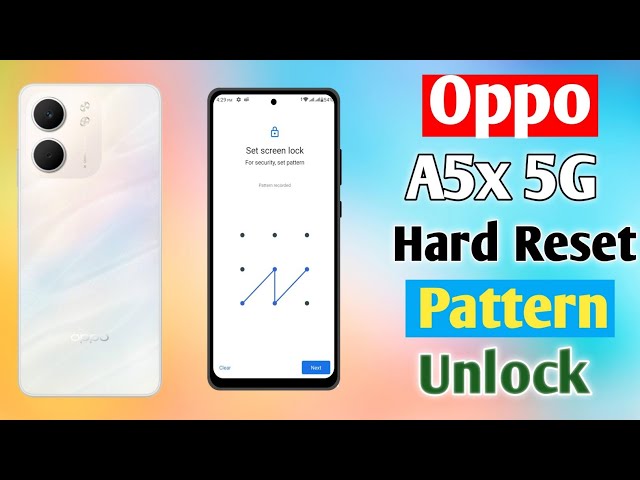 How To Oppo A5x 5G Hard Reset | Pattern Lock Unlock || Oppo CPH2725 Pattern Lock Remove || 2025