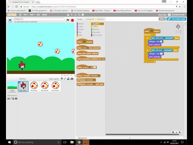 Scratch 2 - Dodge the ball - Easy Game Tutorial.