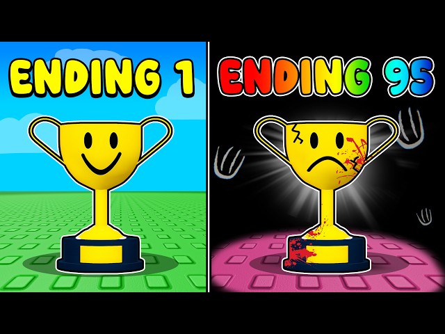completing ALL 95 Endings in Roblox easiest game ever...