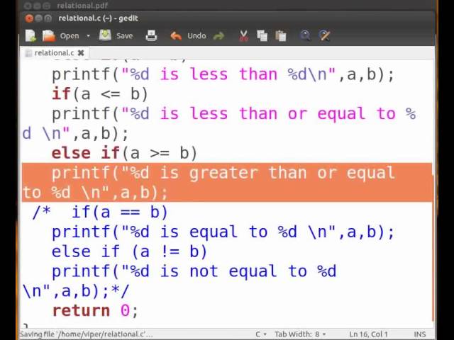 Relational Operators - Tamil