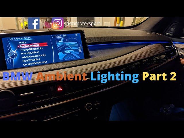 BMW Ambient Light Coding Part 2 for F15/F16 using bimmercode