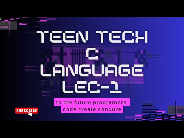 c language lecture-1; intro to c and c tokens