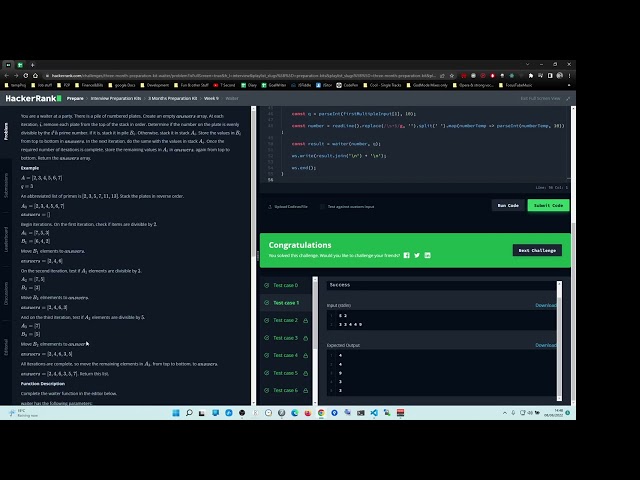 HackerRank Waiter JavaScript, Hacker Rank, Waiter JS