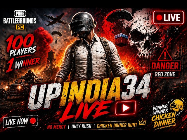 PUBG ka raja bahut Khiladi Hoga par asali Dabang to UPINDIA34 Akela hi PUBG LIVE (Portrait)