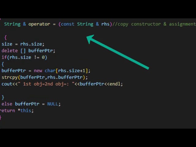 OOP lec 17 part 2 (Assignment Operator Overloading )