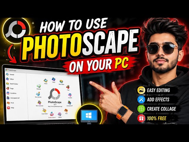 How to Use PhotoScape on PC 🔥 | Complete Photo Editing Tutorial for Beginners