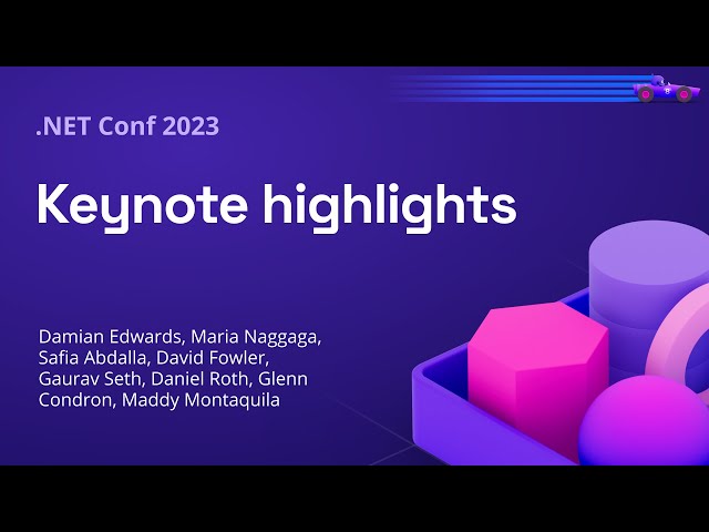 .NET Conf 2023 - Keynote Highlights