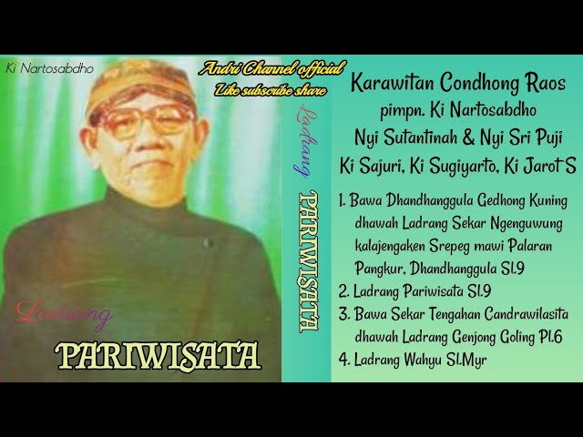 Ladrang Pariwisata Sl.9 Ki Nartosabdho Karawitan Condhong Raos