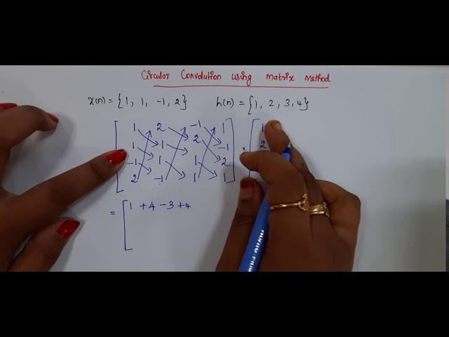 circular convolution using matrix method