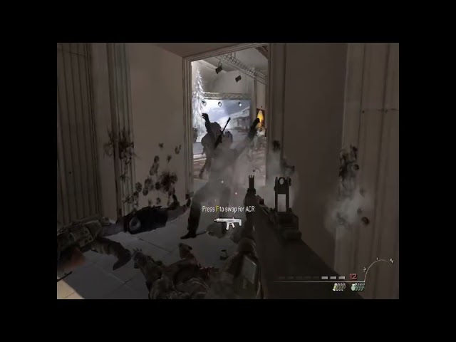 Call Of Duty Modern Warfare 2 2009 Museum Shootout with AA-12