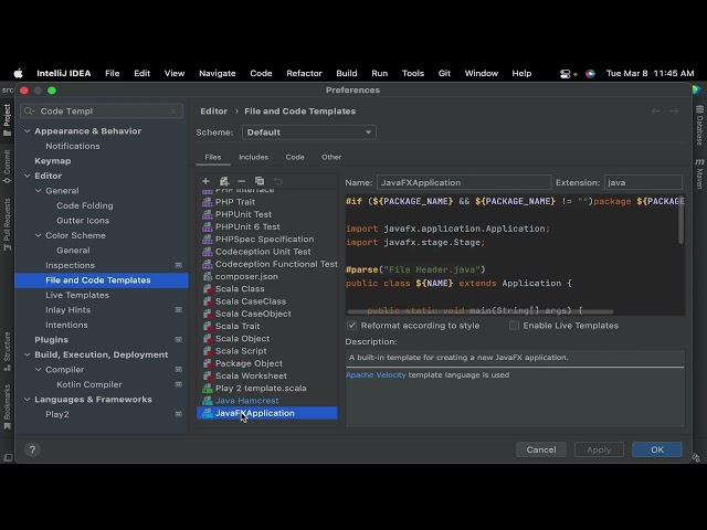 TDD Creating Unit Test Template in IntelliJ