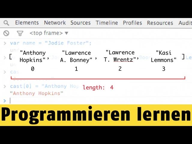 Was sind Arrays? | Programmieren lernen mit JavaScript #17