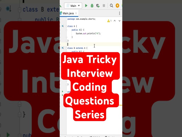 Java Tricky Interview Coding Program 7  #java #javaprogramming