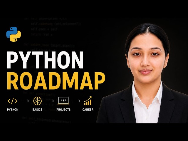 Python Roadmap for Beginners 🐍 | What to Learn & In What Order?