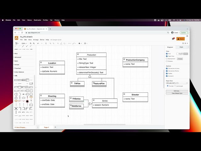 How to add relationships between the classes in UML diagram