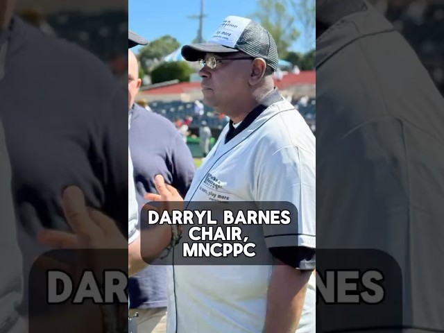 M-NCPPC Chair Darryl Barnes Opens Negro League Legends Hall of Fame Game #shorts #baseball #history