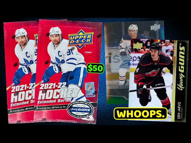 I COMPLETELY MESSED THIS UP! - 2021-22 Upper Deck Extended Series Hockey Hobby Box break x2