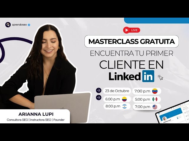 MASTERCLASS: CONSIGUE TU PRIMER CLIENTE EN LINKEDIN ⚡️