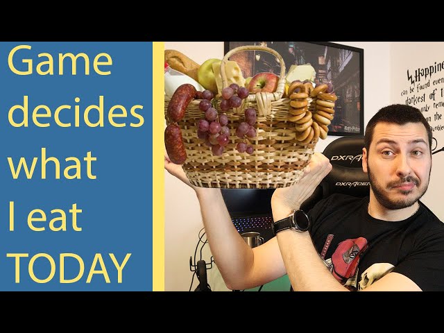 Game decides what I eat today | Gamification | Pygame | Python project