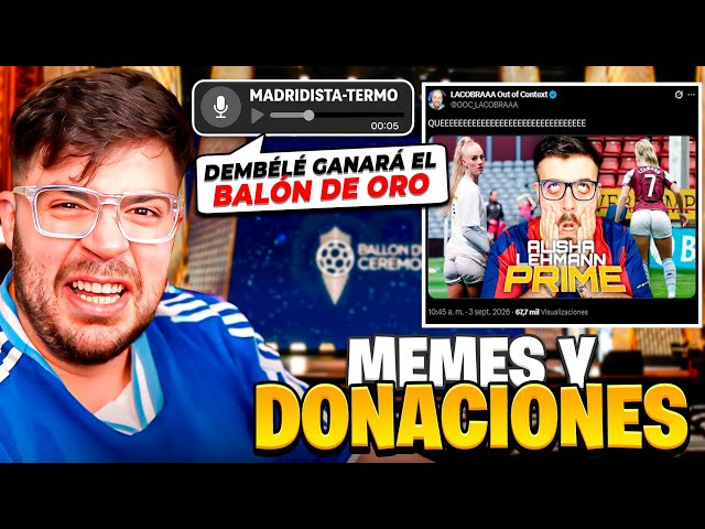 WILL DEMBÉLÉ WIN THE BALLON D'OR? LA COBRA REACTS TO MEMES, TWEETS, AND DONATIONS