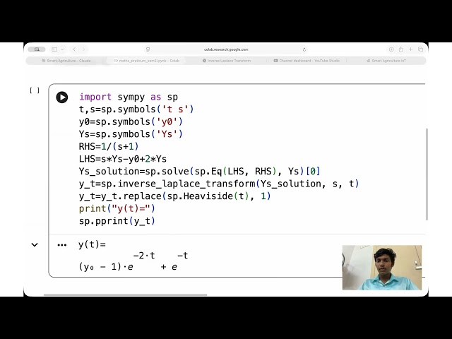 Inverse Laplace Transform Using Python (SymPy) | Practicum 12 Explained