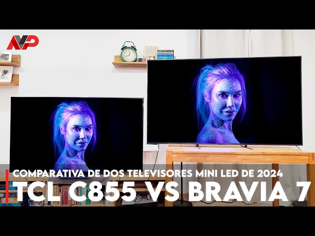 Comparativa entre dos de los mejores televisores Mini LED del 2024: TCL C855 vs Sony Bravia 7