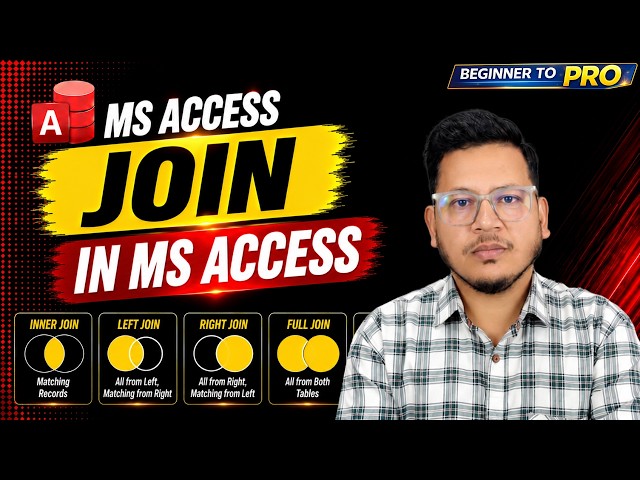 MS Access Joins Explained | Inner, Left, Right Join in Hindi | Complete Tutorial  in Hindi