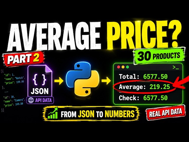 Python API & JSON for Beginners — Part 2: Calculate Total & Average Price