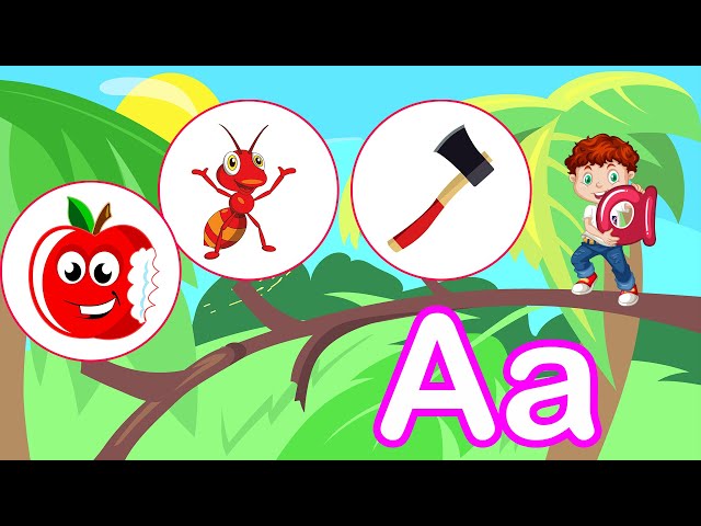 Kids Learning Videos | Learn A to Z 3 Words | Words From Alphabets | A to Z Words | Alphabet | ABC