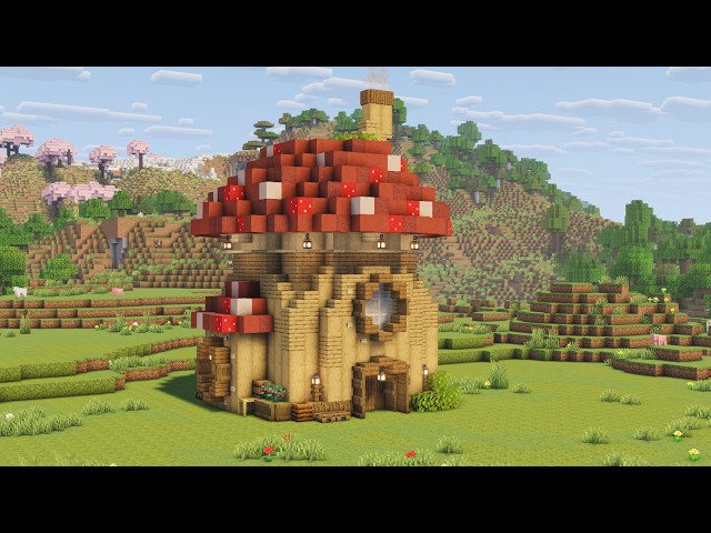 A Mushroom Hut🍄| Minecraft Starter House Tutorial