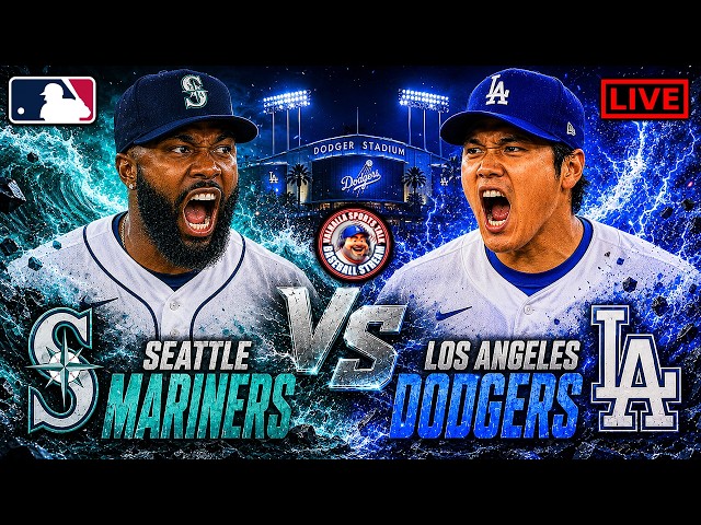 ⚾ Dodgers vs Mariners LIVE | MLB Watch Party, Play-by-Play & Reactions
