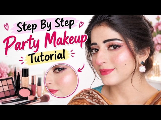 Step By Step Party Makeup Tutorial | Easy Glam Makeup Look for Beginners 💄✨