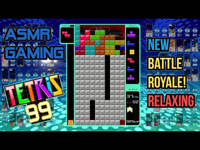 ASMR Gaming | Tetris 99 New Battle Royale Nintendo Switch Relaxing 🎮Controller Sounds + Whispering😴💤