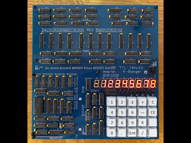 7400 Series Logic 4-Function, 8-Digit, Floating Decimal Point Calculator Design Overview