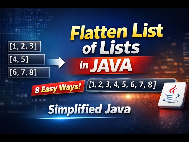 Flatten List of Lists in Java 8 | flatMap Explained in 8 Easy Ways (Interview Ready)