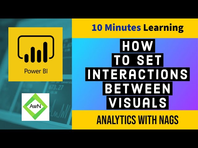 Power BI Tutorial (7/50) - How to set Interactions between Visuals