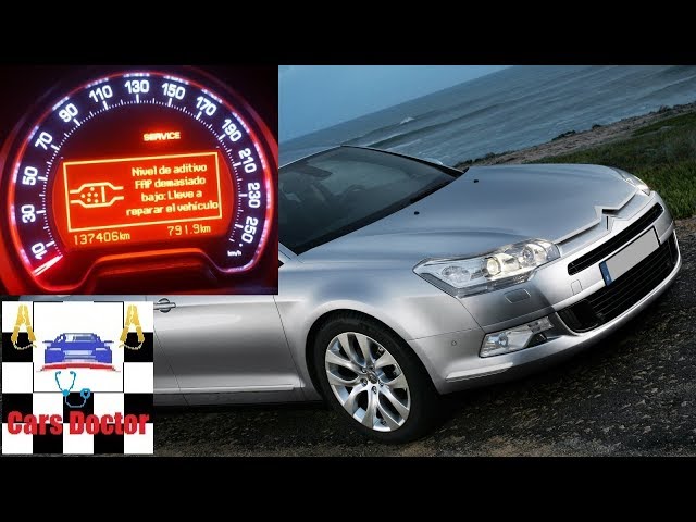 How to change the Eolys additive for the FAP DPF particulate filter on a 2011 Citroen C5