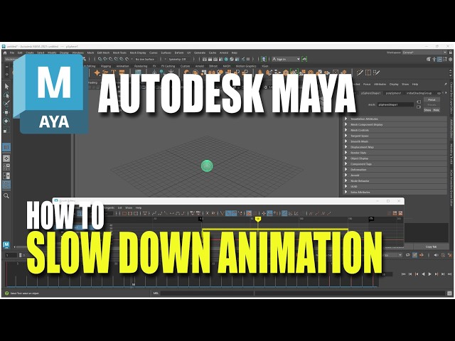 Autodesk Maya How To Slow Down Animation