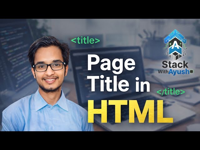 Page Title in HTML Explained | HTML Title Tag in Hindi | Web Development Basics | #html #htmlbasics
