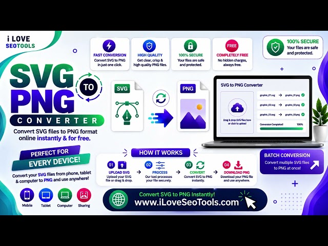 🖼️ Free SVG to PNG Converter – Convert SVG Images to PNG Online | iLoveSEOTools