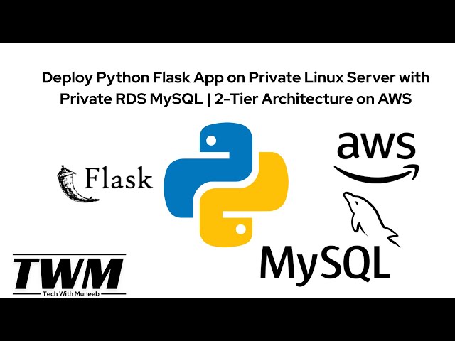 Deploy Python Flask App on Private Linux Server with Private RDS MySQL | 2-Tier Architecture on AWS