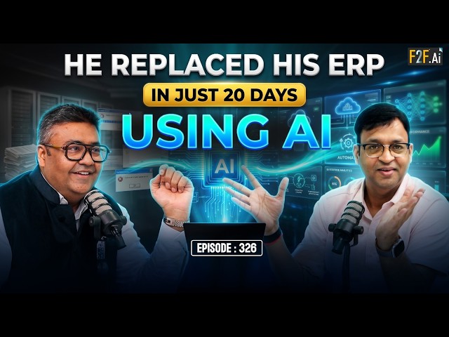 He Built A Complete ERP Without Writing A Single Line Of Code !  #Face2Face with Mr. Anand Kejriewal
