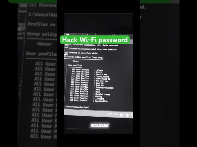 Hack Any Wi-Fi  in 22 Seconds! 💻📶 (No Apps Needed) #coding #windows #hackprotech #wifi #hack #wifi